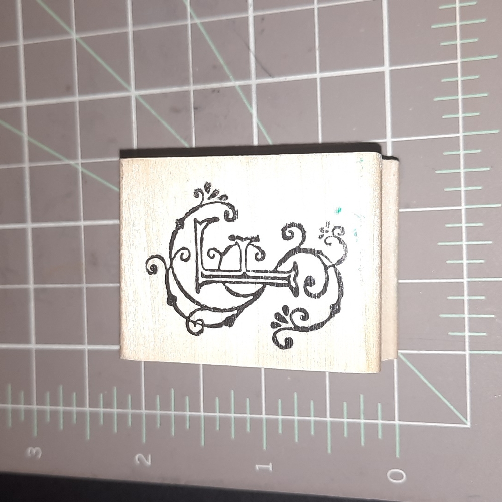 F Monogram Letter Stamp